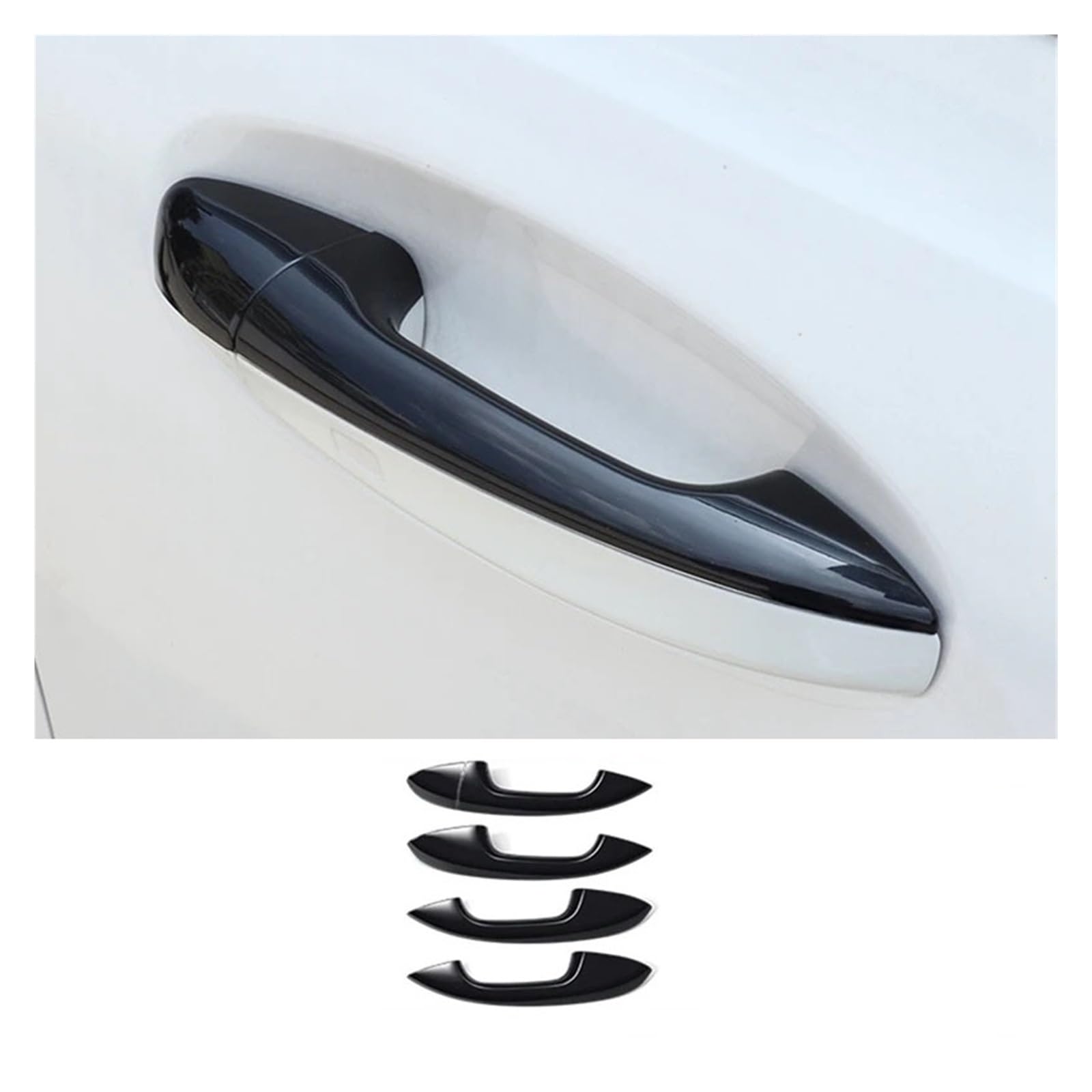 VFEBTSD RHD Exterior Door Handle Trim Cover Compatible with Mercedes- A/B/C/E/GLC/GLB/GLE/GLS/CLA/GLA-Class Door Handle Pull Stickers