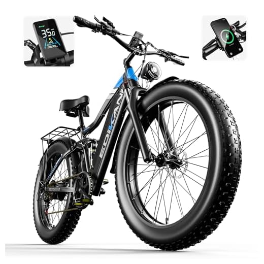 Electric Bike, Peak 2000W Full Suspension Ebike for Adults, 921.6WH Built-in Battery Mens Electric Bicycle 80 Miles Range Dual Hydraulic Brake, 26" Fat Tire Off Road E Bikes for Mountain, Snow, Sand