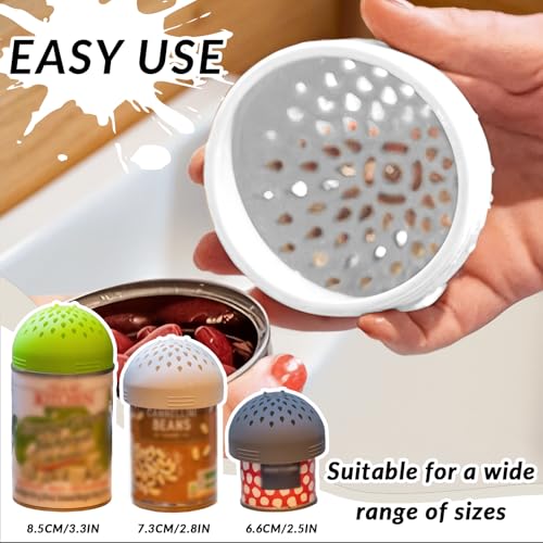 Colador pequeño anidado para cocina silicona blanco miniatura 4