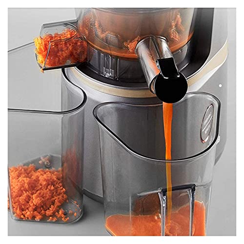 Hhwksj Vertical Slow Masticating Juicer Makes Continuous Fresh Fruit And Vegetable Juice At 50 Revolutions Per Minute Features Compact Design Automatic Pulp Ejection, 150-Watt, Silver #TOP5