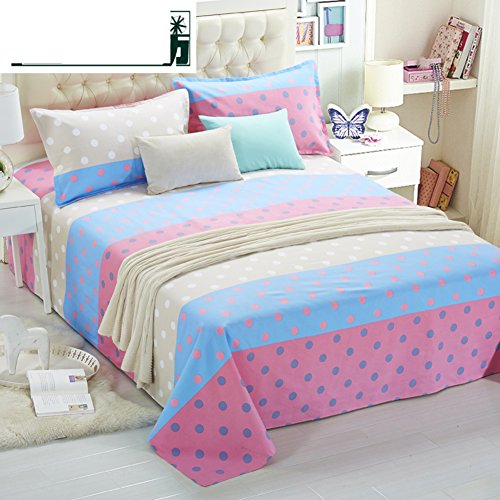 Drap plat en coton de qualité supérieure grand lit 250x230