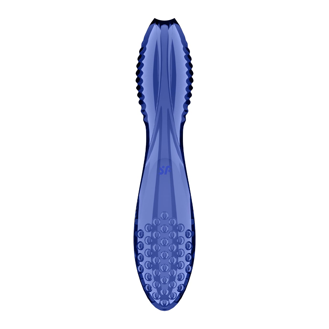 Satisfyer Dazzling Crystal 2 Dildo de cristal | Juguete sexual de cristal de 20 cm con texturas | Para el punto G | Con control de temperatura | Vidrio de borosilicato | Transparente y resbaladizo