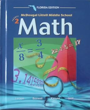 Hardcover Math Course 2 Grade 7: Mcdougal Littell Middle School Math Florida Book