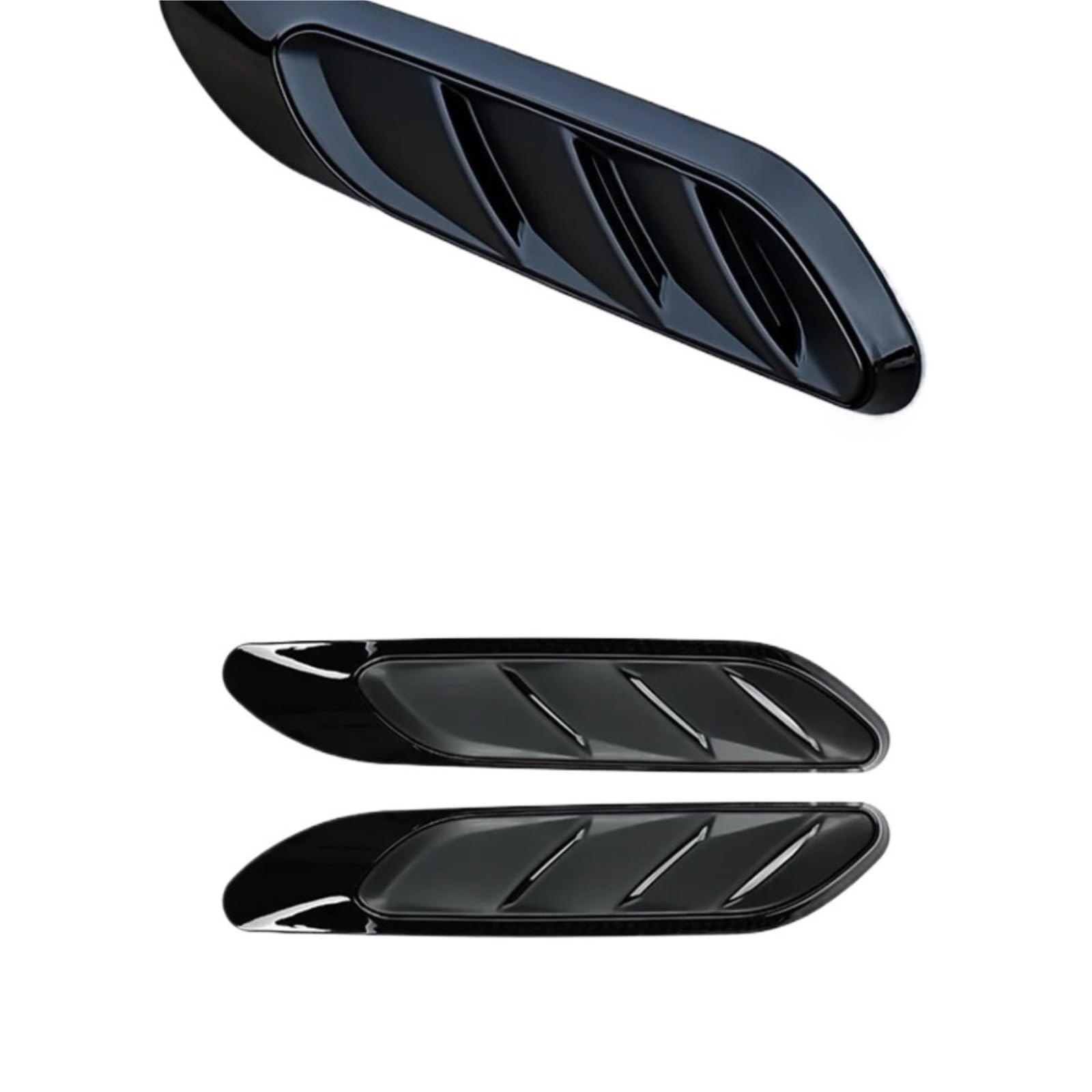 Air Side Vent Trim Fit for Mercedes C E Class W206 W214 2022-2025 Door Fender Wing Fender Wind Vane Emblem Sticker(Gloss Black,for C)