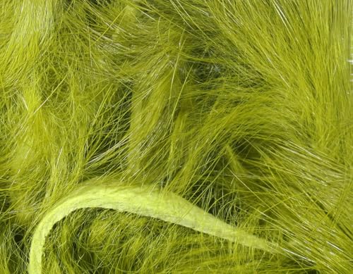 Hareline Fly Tying Magnum Rabbit Strips - Wide Rabbit Fur Strip Material for Streamers, Pike, Musky & Saltwater Flies