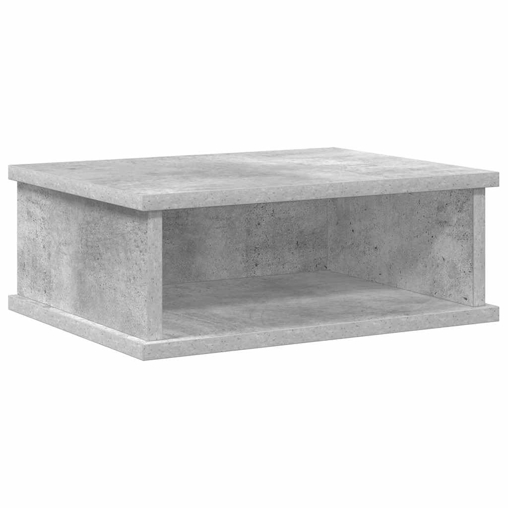 Table de nuit suspendue design minimaliste en bois d'ingénierie gris