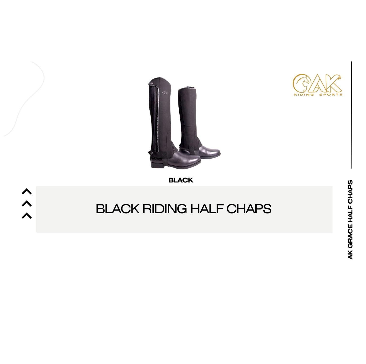 AK GRACE Mini-chaps d'équitation lavables en micro suède AKRS-1950