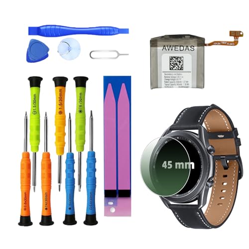 AWEDAS Upgrade for Samsung Galaxy Watch3 with EB-BR840ABY Replacement Battery and R840 Watch Protector Tool Kits Included | Compatible with SM-R840, SM-R845, and SM-R845u (45mm)