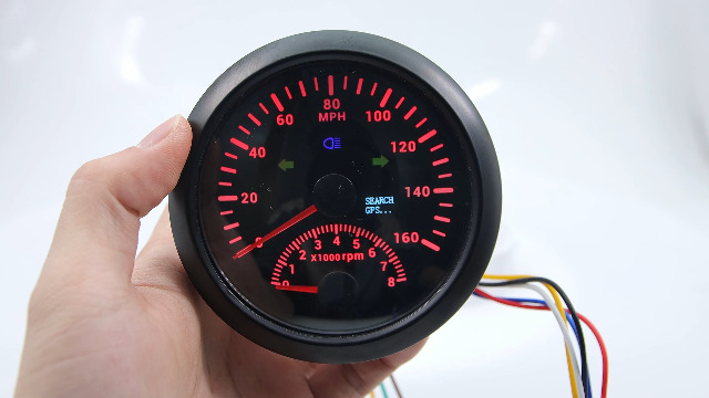 Image of ARTILAURA GPS Speedometer 0-160MPH with Tach 8000 RPM Marine Boat GPS Speedometer Tachometer 85mm 3 3 /8 inch AUTO Gauge (All Black)