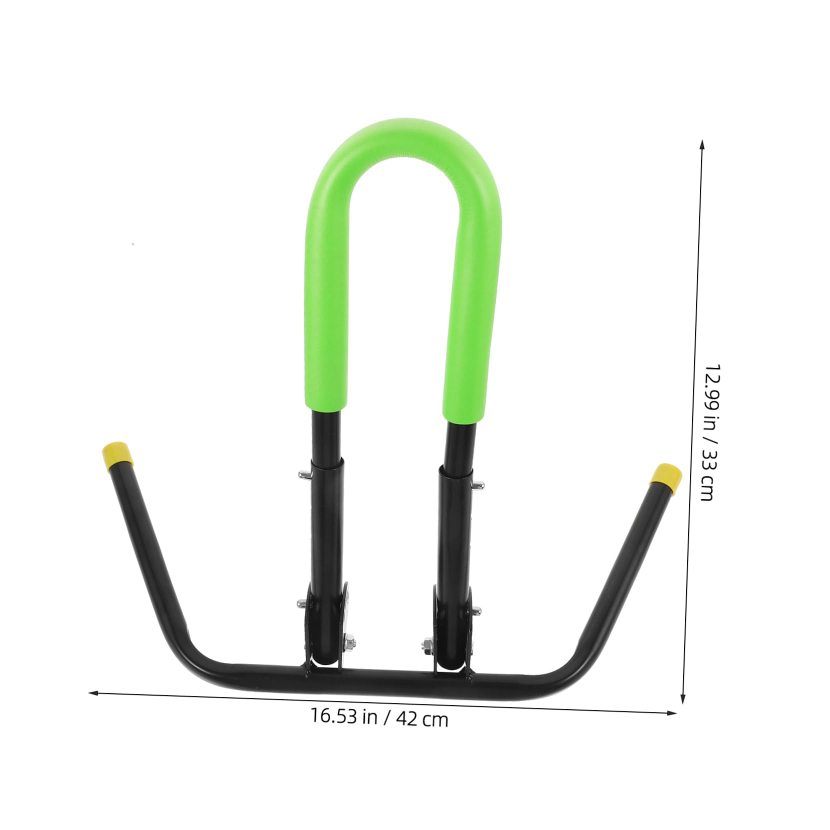 ibasenice Soporte Ajustable para Scooter y Bicicleta Metálico Desmontable para Estacionamiento Estable Soporte Plegable para Bicicleta Infantil y Balance Bike Accesorio de Seguridad Verde