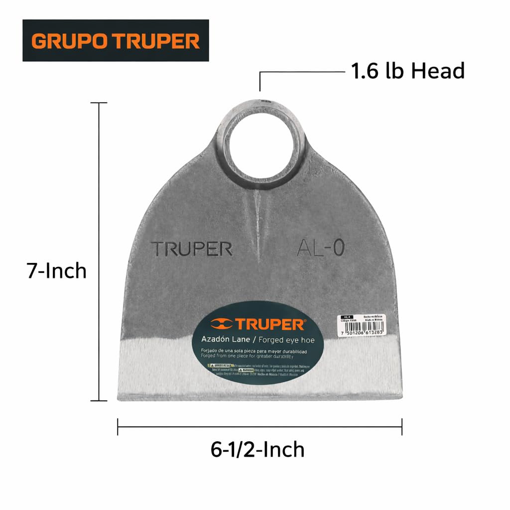 Truper Hoe Head Replacement - 6.5 Inch -4 Truper Hoe Head Replacement - 6.5 Inch -4