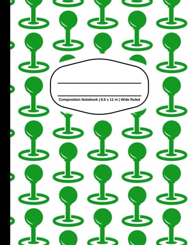Composition Notebook Wide Ruled: Wide-Ruled Lined Paper Notebook Journal CN01 | Ideal for Teens Kids Students | Video Games Green White (Wide Ruled Composition Notebooks) image 2