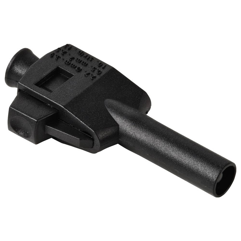 Voltcraft MP-4 Laborstecker mit Klemmanschluss Stecker, gerade Stift-Ø: 4 mm Schwarz 1 St. Bulk