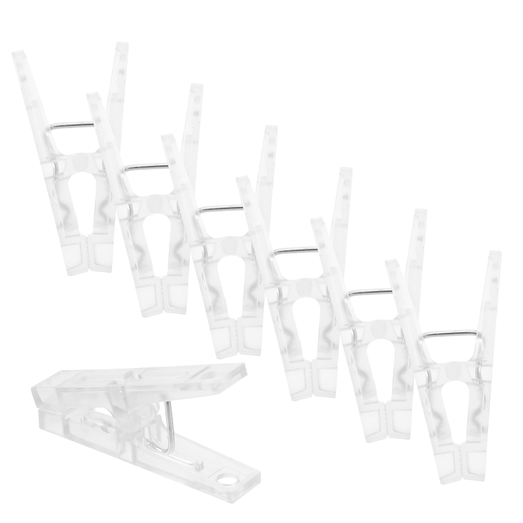Abaodam 5 Sätze Teiliges Winddichte Klammern Für Handtücher Und Kleidung Transparente Clips Für Wäsche Unterwäsche Und Decken Robuste Und Leichte Hänger Für Reisen Und Zuhause 10 Stück * 5