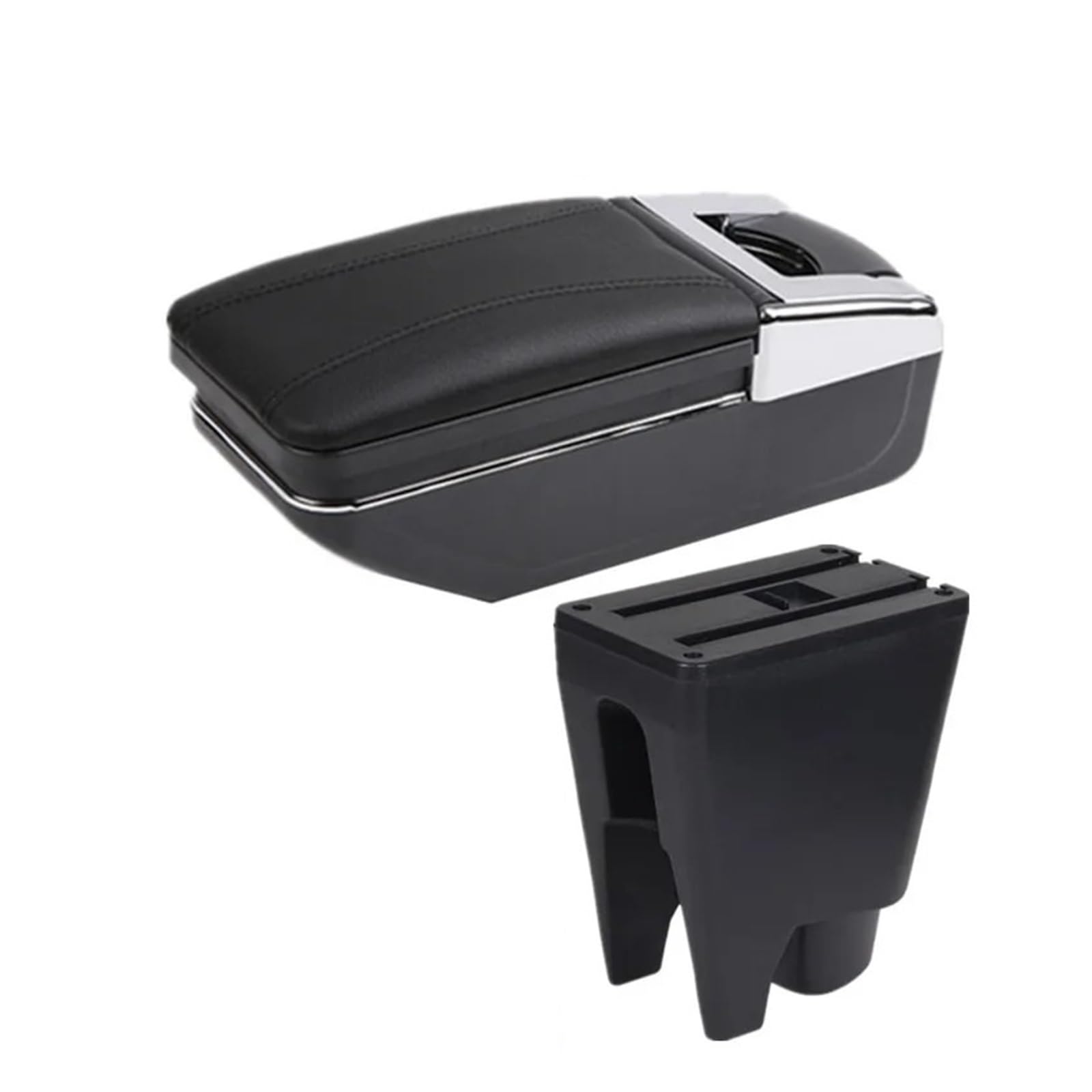 GBGWRMRYX Center Armrest Box For C1 Car Interior Armrest Storage Box Dedicated Retrofit Replacement Accessories Arm Rest(A black line NO USB)