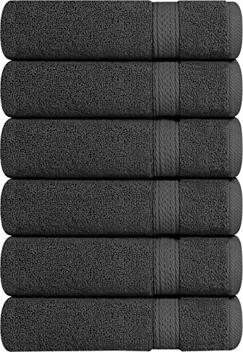Utopia Towels Premium Grey Hand Towels - 100% Combed Ring Spun Cotton, Ultra