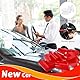 Tikplus Große Schleife für Auto 30 inch, Geschenkschleife Groß 76 x 80 cm, Rote Schleife Groß, Riesige Autoschleife mit Gold Kleine Schleifen und Saugnapf für Auto Deko Happy Birthday 18 Geburtstag
