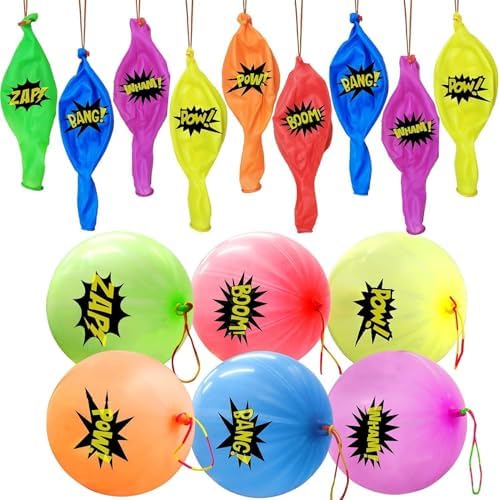 30Pack Hero Punch Balloons for Kids, Party Game Favor Supplies De...