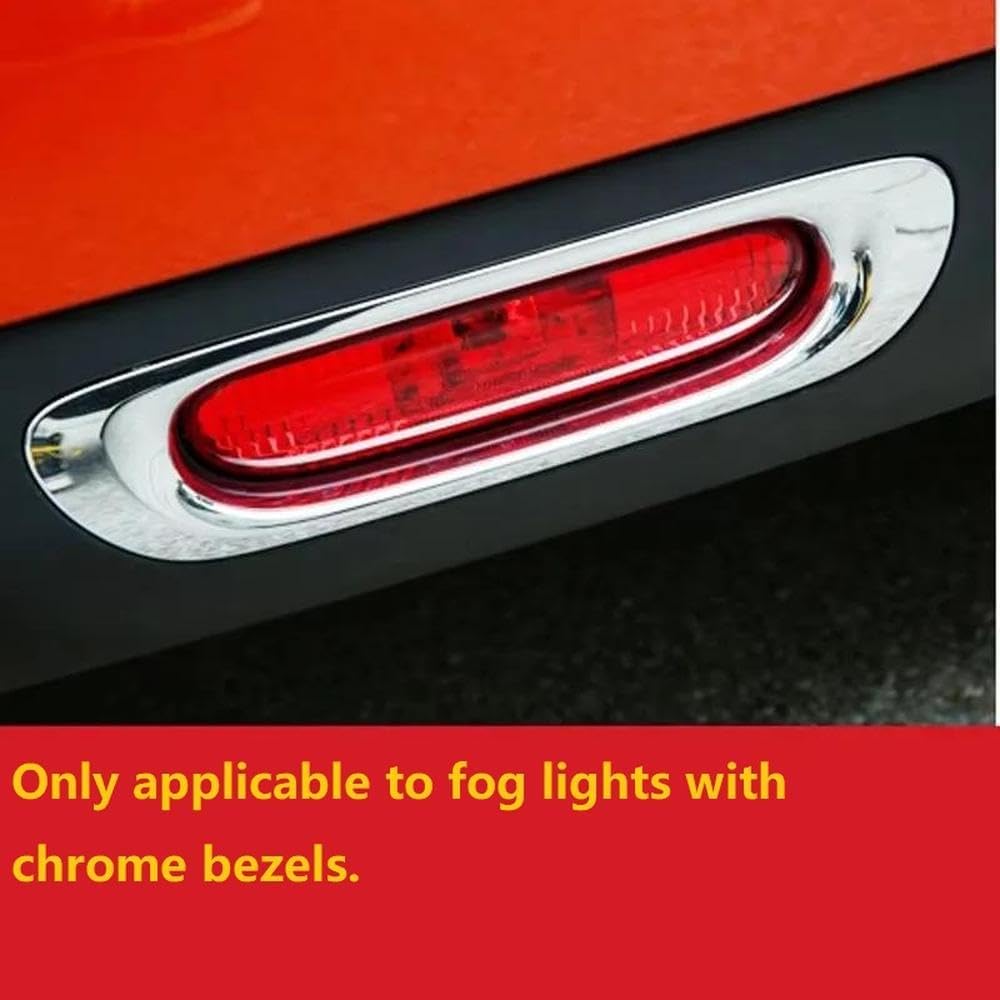Auto Accessory ABS Car Stickers Rear Fog Lamp Surround For Mini Cooper F55 F56 F57 1PC Bumper Parts(Yellow)