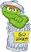 8 Inch Oscar The Grouch Sesame Street Removable Wall Decal Sticker Art Home Kids Room Decor Decoration - 4 by 8 inches
