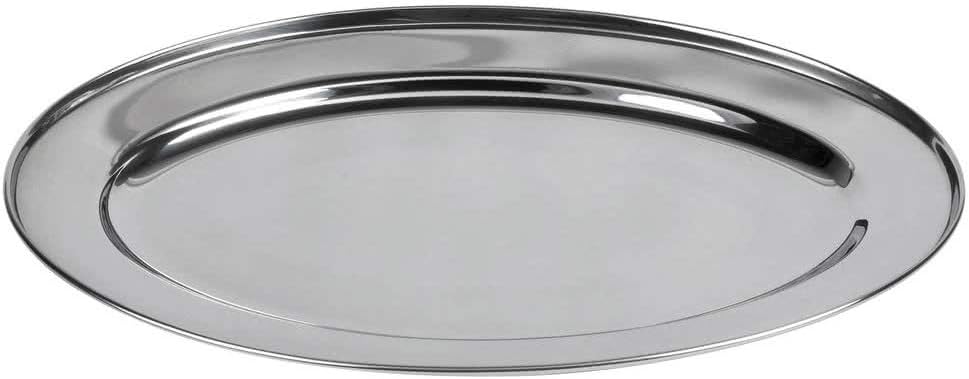 | Stainless Steel Oval Platter, 22 x 15-Inch Serving Platter by Tezzorio: Platters
