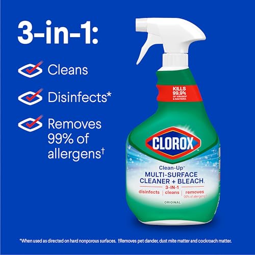 Image of Clorox Clean-Up Multi-Surface Cleaner with Bleach, 32 fl. oz., Pack of 3