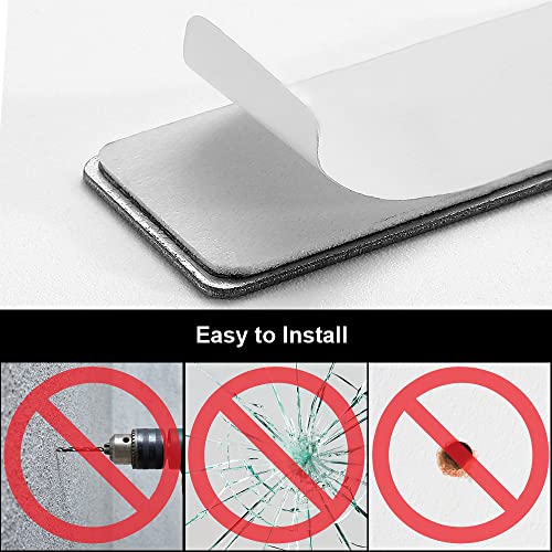 2 StüCk Selbstklebender Magnetischer TüRschließEr, Kein Bohren für Starken Magneten, Magnetverschluss Schrank, Magnet Zum Aufkleben für SchranktüRen, TüRmagnet, FliegengittertüRen, MöBel, BalkontüR