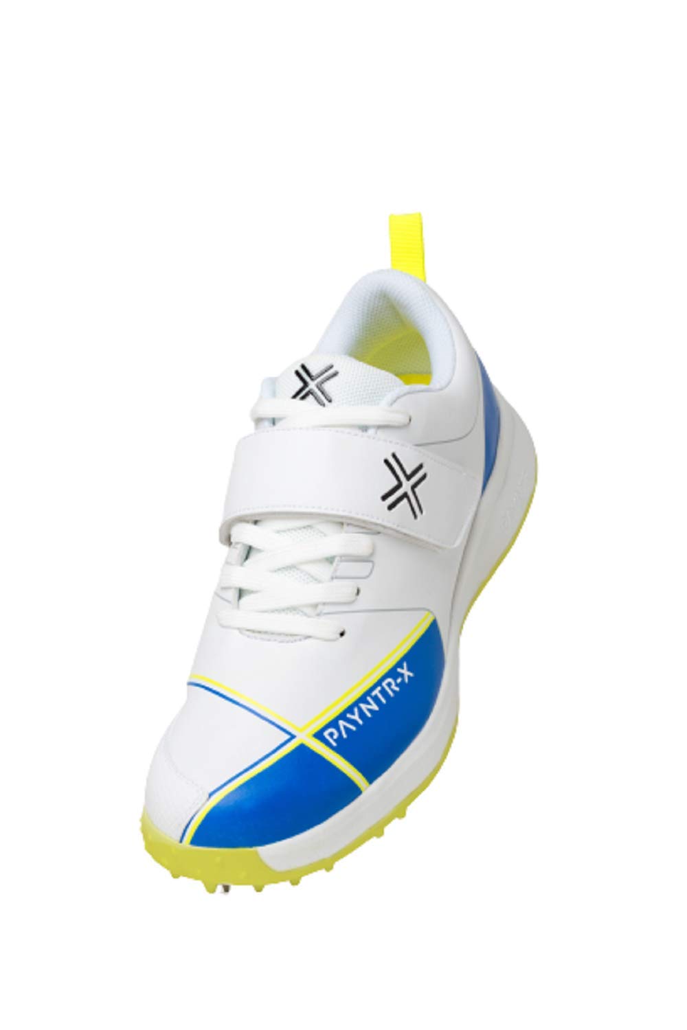 Payntr Mens Cricket Shoes (10, PayntrX Bowling White & Blue