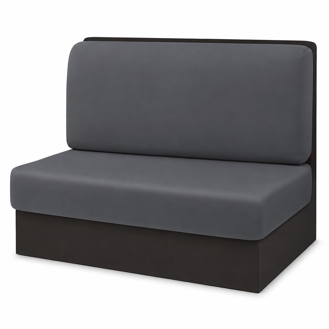 TDHLW ,dark gray, 2 Piece RV Dinette Cushion Covers, Stretch Camper Bench Seat Covers with Backrest Cover and Seat Cushion Cover, Milk Silk Full Coverage Booth Seat Slipcovers for RV Camper