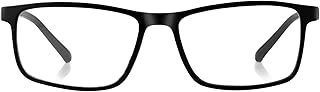 AFEOQA Computer glasses for men | women | TR90 Frame | CR Lens |medium (Black) Price In India