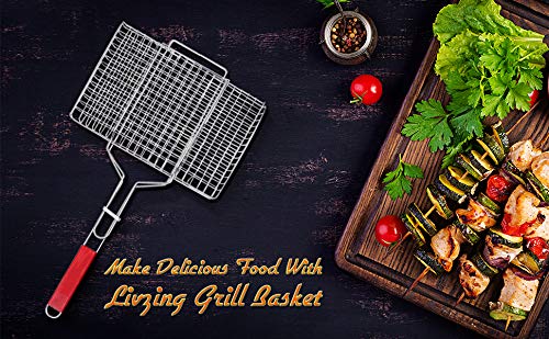 3Pcs BBQ Grilling Basket Stainless Steel Barbecue Grill Basket Tools Grill Mesh For Fish Vegetable Steak Bbq Tools I.1268143147