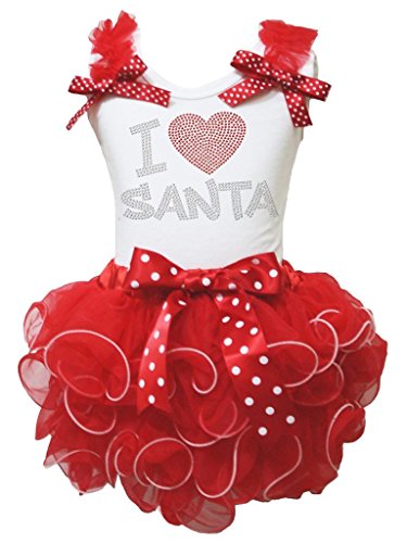 Disfraz de Papá Noel para niña que llena de magia e ilusión sus primeras Navidades en familia