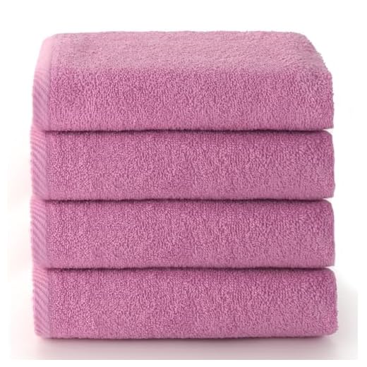 Top Towel – Toallas Cara/Bidé (4 Piezas): Toallas Baño Suaves y Absorbentes – Algodón 100%, 400 g/m², Sin Pelusa