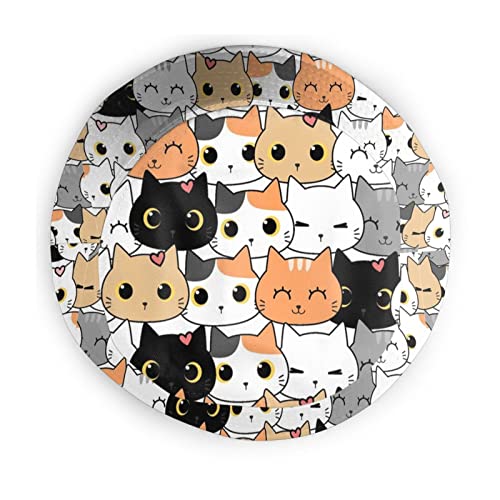Cat Bucket Hat Fashion Print Summer Anime Fisherman Cap Outdoor Beach Sun Hat For Women Girls #TOP3