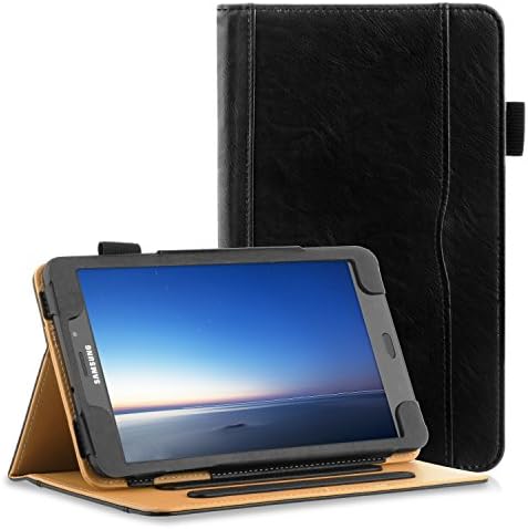 Sevrok Samsung Galaxy Tab A 8.0 2017 Case (T380/T385), Slim Fit Folio folding Stand Leather Protective Sleeve Cover with Pencil Holder for Samsung Galaxy Tab A 8.0 32 GB Tablet (Black)