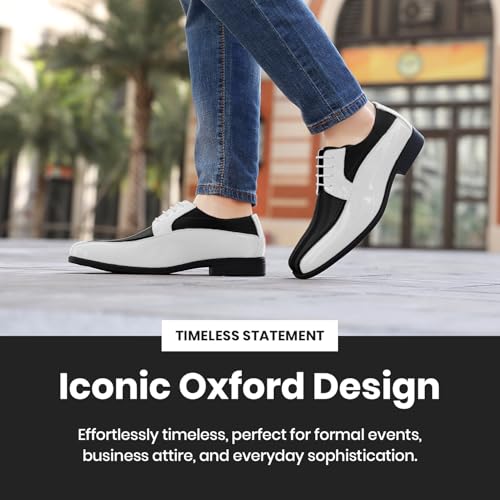 Viotti 179, Casual Dress Oxford Shoes for Men, Satin Striped Lace-Ups, Men's Business Casual Leather & Satin Shoe, for All Formal Occasions4