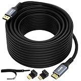 4K DisplayPort to HDMI Cable 50FT, Uni-Directional Active DP to HDMI Cord, 24AWG Heavy Duty Cable, H