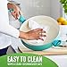 Greenlife Soft Grip Healthy Ceramic Nonstick, 5QT Saute Pan Jumbo Cooker with Helper Handle and Lid, PFAS-Free, Dishwasher Safe, Turquoise