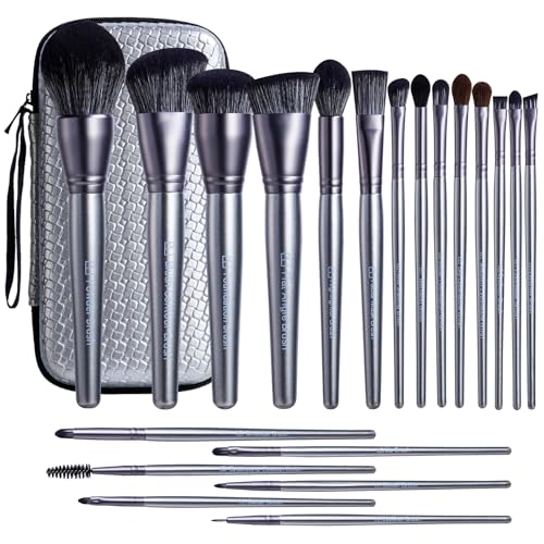 BS-MALL Makeup Brush Set 20 pcs Makeup Brushes (A-Silver Silver)