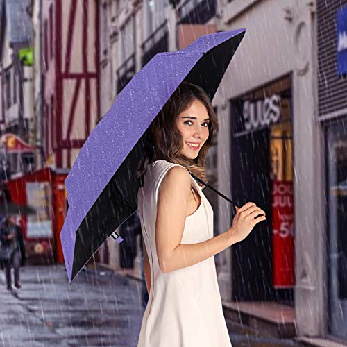 Yoobure Small Mini Umbrella With Case Light Compact Design Perfect For Travel Lightweight Portable Parasol Outdoor Sun&Rain Umbrellas #TOP5