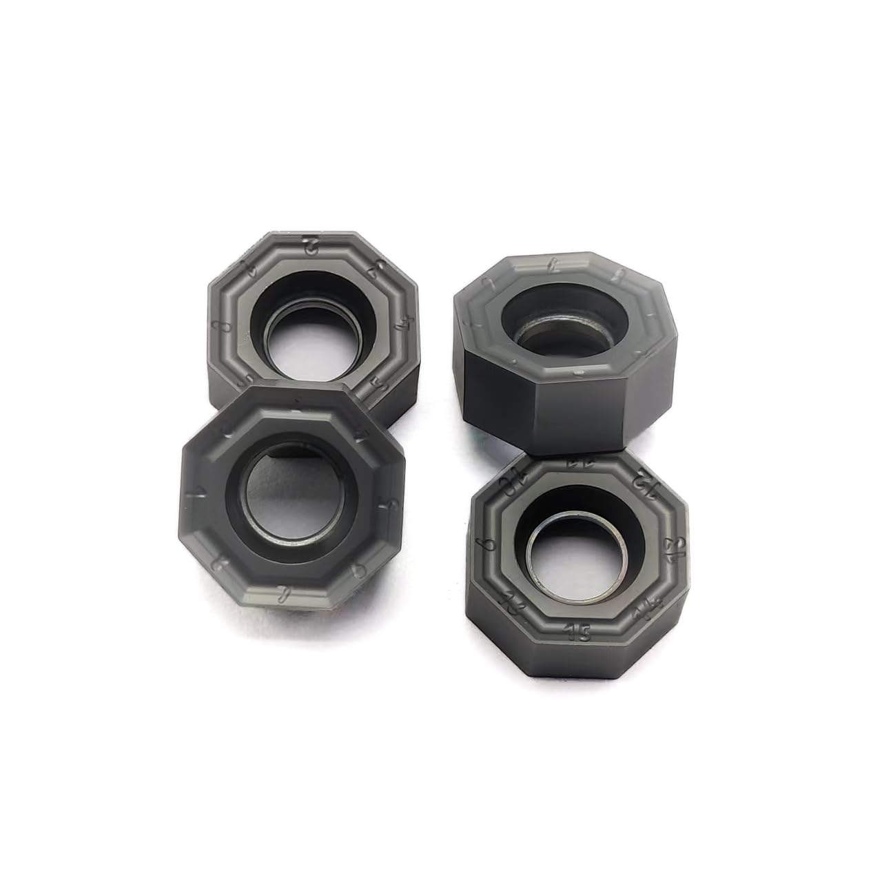 ONMU 050505ER PR1125 CNC Carbide Inserts, Metal Lathe Cutting Indexable Inserts Turning Tools for Stainless Steel(10pcs)