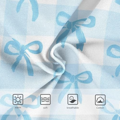 Wusikd Light Blue Bows Girls' Underwear Cotton Girls Briefs Soft Toddler Underwear 2T3