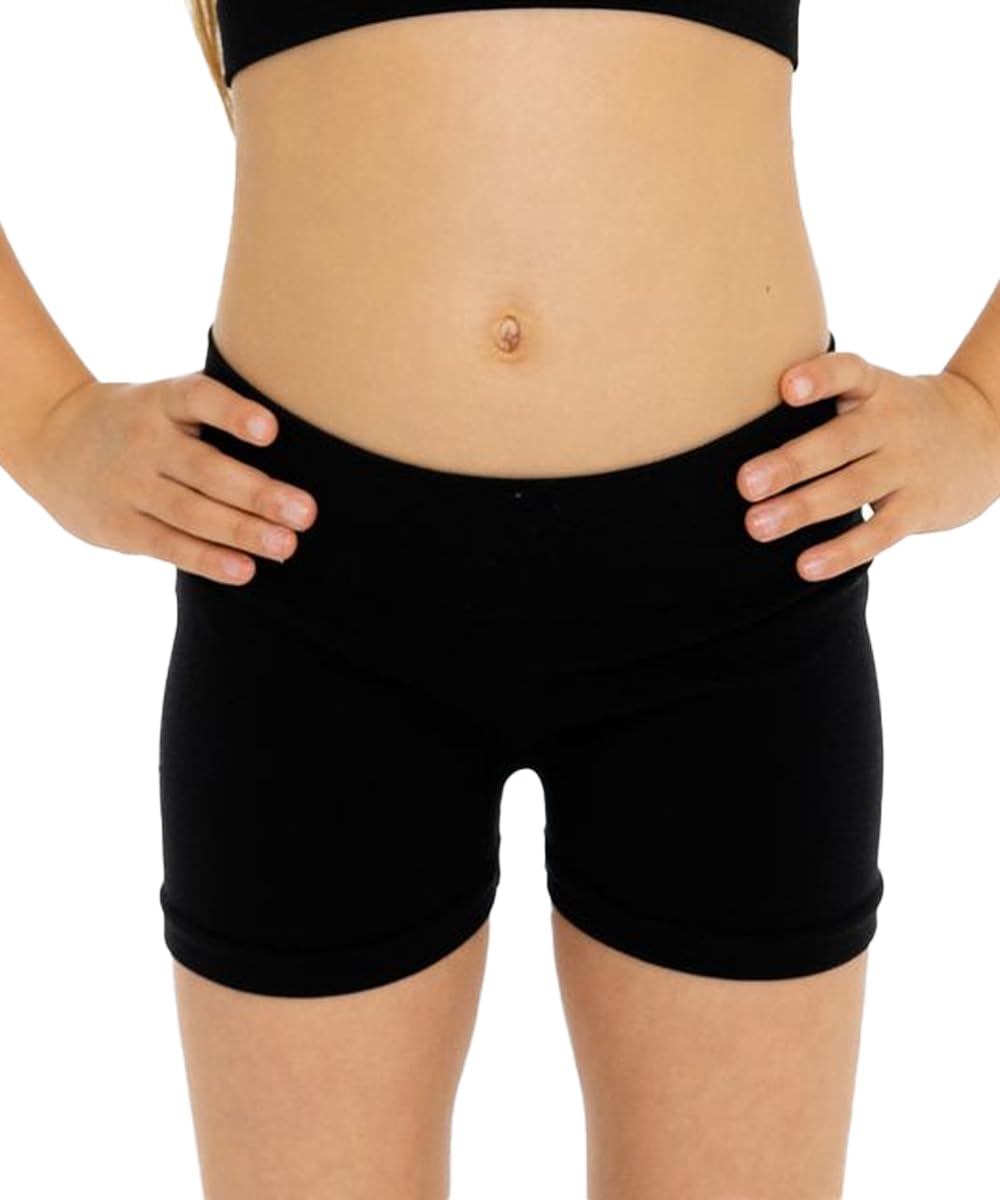 Malibu Sugar Girls Seamless Boyshorts Underwear – Black Boxer Briefs for Girls Soft Stretch Nylon Spandex Shorts for Kids Ages 4-6