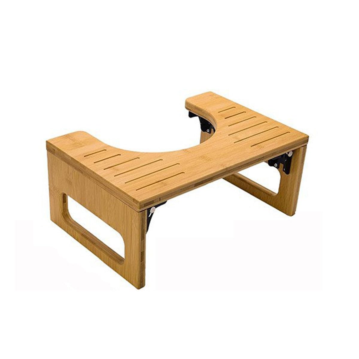 WC Hocker Bambus Zusammenklappbar - Bambus - Luxus Toilettenhocker - Toilettenhocker Kinder - WC Hocker Erwachsene - Toilettenhocker für die richtige Haltung - WC Hocker Kleinkinder