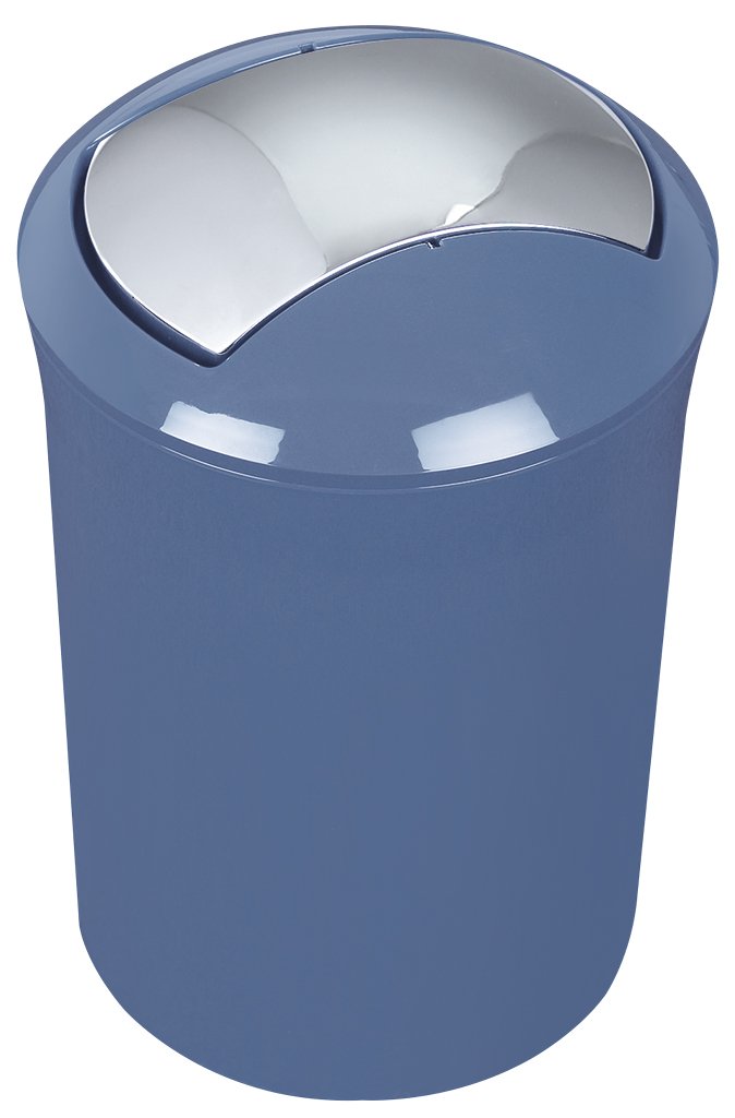 SPIRELLA Sydney Collection Bathroom Bin 19 x 19 x 30 cm (5 Litres) Polystyrene Blue - Image 2