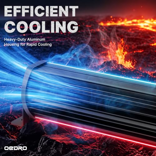 Image of OEDRO 30 Inch LED Light Bar 768W 53760LM Straight Quad-Row Spot Flood Combo | Led Work Light Off Road Driving Fog Lamp w /Wiring Harness Fit for Jeep Pickup SUV 4WD 4X4 ATV UTE Boat Truck Tractor (12 /24V)