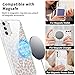 Saqmkil Handyhülle Magnetische für Samung Galaxy S25 FE 5G 6,7" Hülle,Kompatibel mit MagSafe, Aesthetic Muster Leopard Mädchen Case, Transparent Weich Silikon TPU Stoßfeste Cover für Samung S25 FE, 02