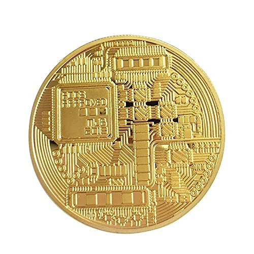 10 pcs bitcoin coin souvenir with coin case physical bitcoin collection gold plated bitcoin for commemoration crypto currency coin btc for gift gold bitcoin tokens