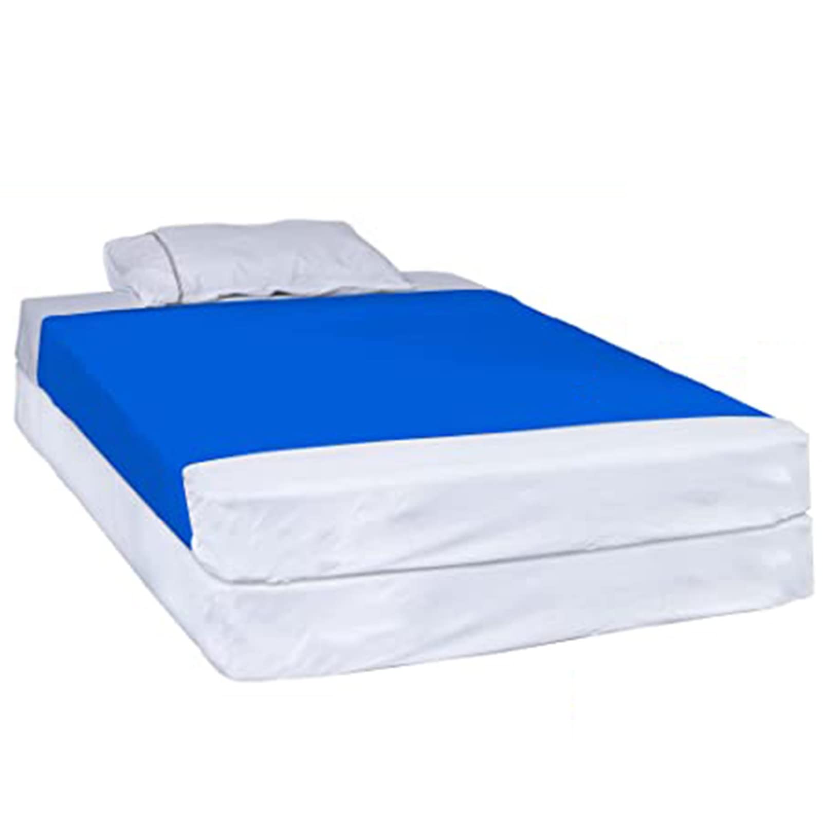 Drap Lit À Compression Sensorielle, Sensation Relaxation Profonde, Aide À Lutter Contre Le SPD, L'anxiété, Le TDAH, l'Autisme, Respirant (Color : Blue, Size : Twin Size 98 x147 cm)