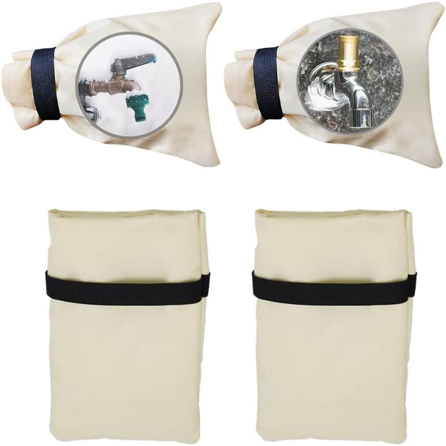 Outdoor Tap Cover Outdoor Faucet Covers Winter Reusable Faucet Cover Socks Water Spigots Protector for Freeze Protection 2pcs : Patio, Lawn & Garden